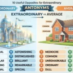 Visual comparison showing extraordinary and ordinary concepts with contrasting examples
