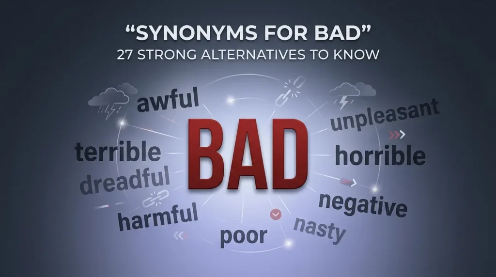 Synonyms for Bad