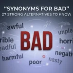 Synonyms for Bad