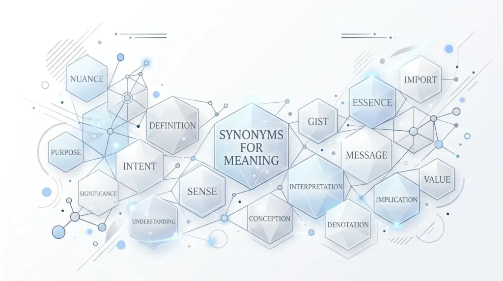 Synonyms for Meaning