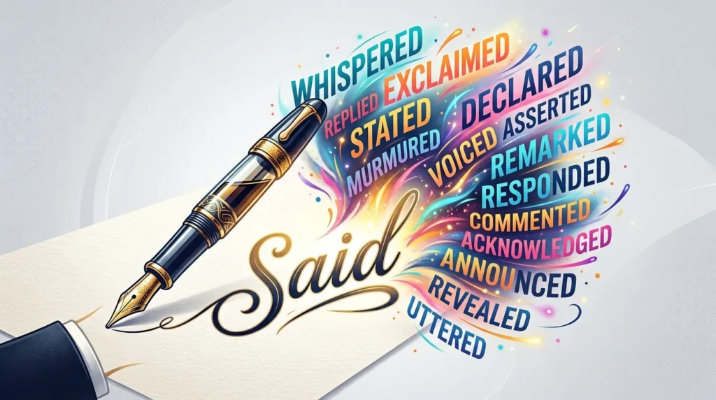 Synonyms for Said