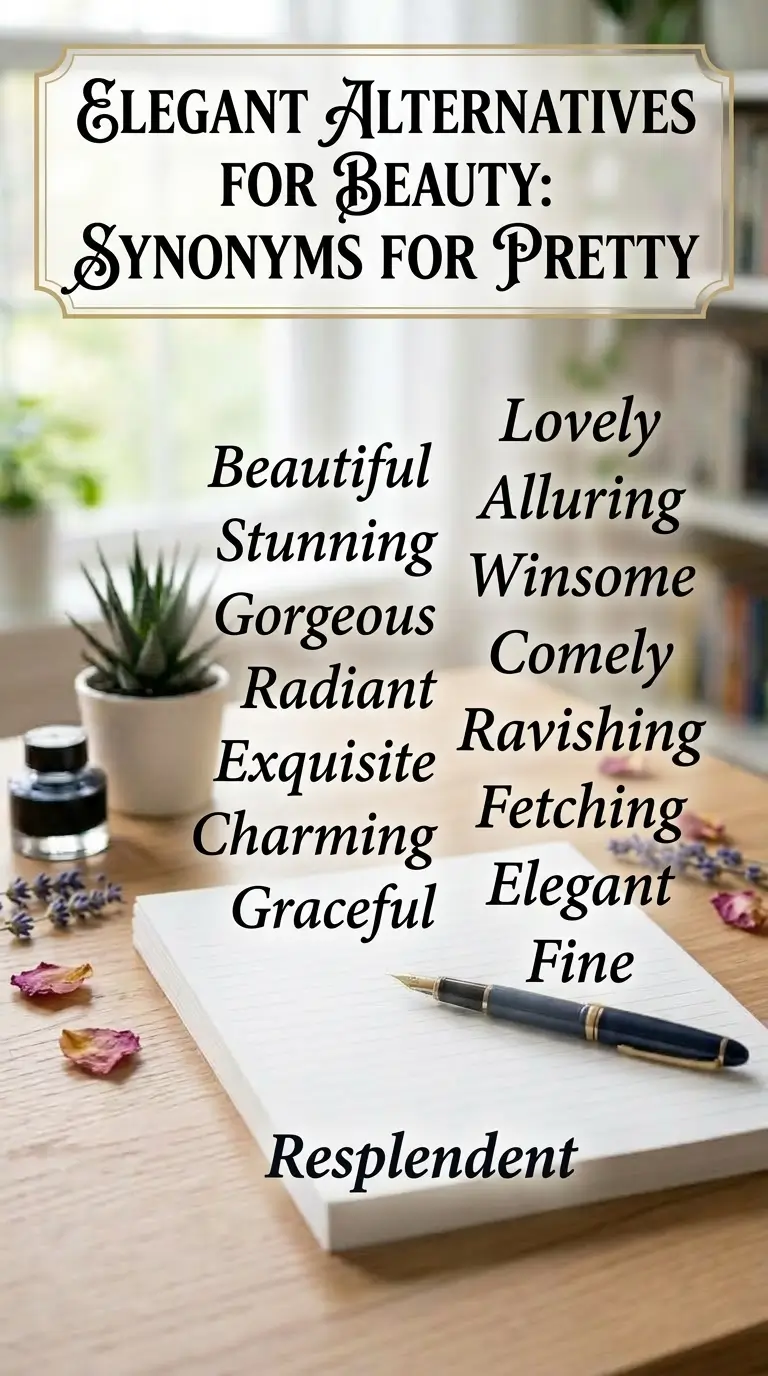 Synonyms for Pretty: 23 Lovely Words to Use