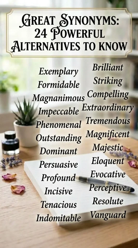 Great Synonyms: 24 Powerful Alternatives to Know