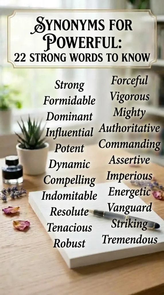 Synonyms for Powerful: 22 Strong Words to Know
