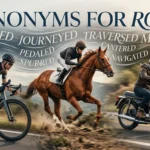 synonyms for rode